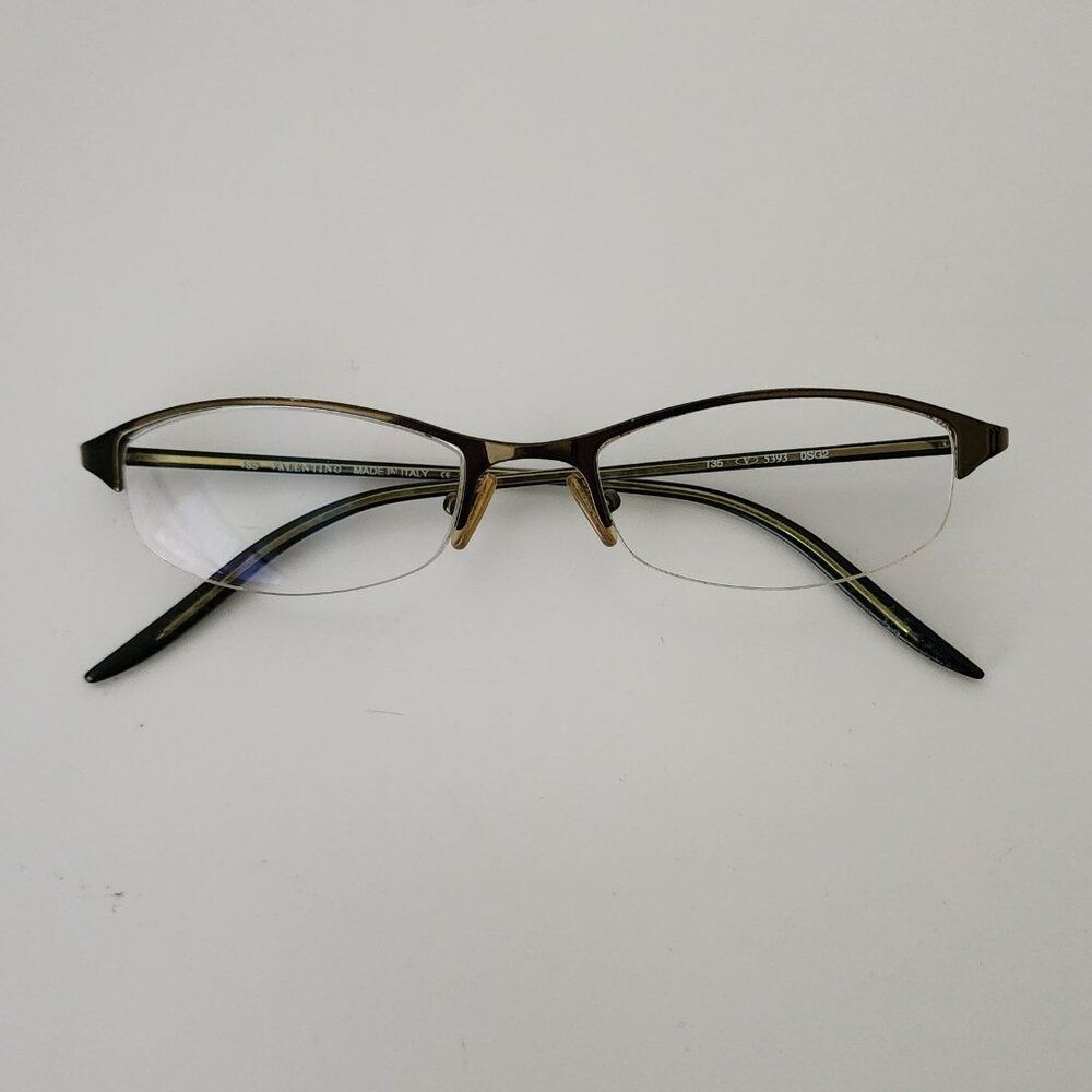 Valentino Half Rim Eyeglasses | Oval | Metal | Italy V135 5393 0SG2